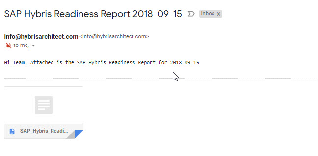 SAP Hybris Commerce Readiness Assessment Report